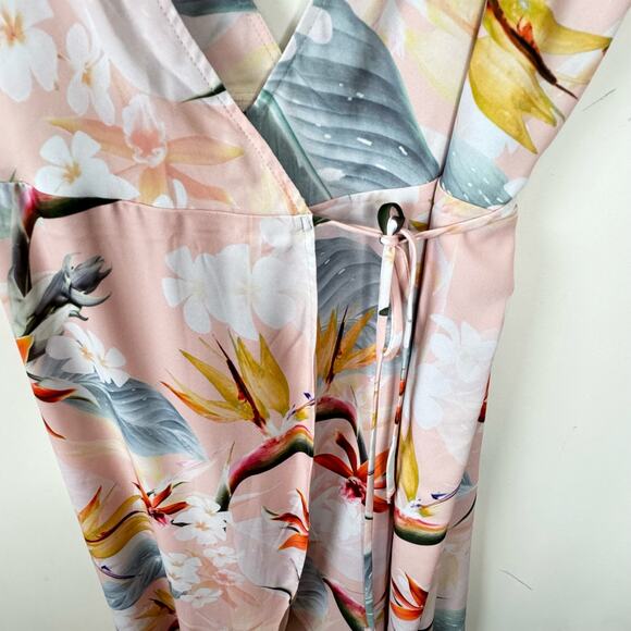 Show Me Your Mumu Meghan Wrap Dress - Pink Paradise Party NWT Size 3XL - Picture 4 of 10